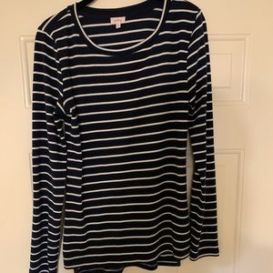 Striped Shirt with Padded Elbows. Medium